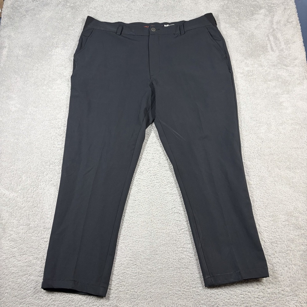 Lee Tri Flex MVP Performance Pants Slacks Mens 40x32 Straight Tapered Leg Black